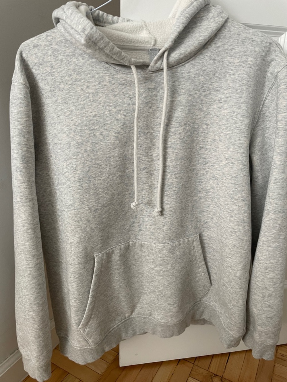 Skims Classic Light Gray Pullover Hoodie